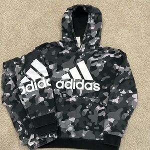 Adidas Black Camo sweatshirt hoodie and sweatpants set